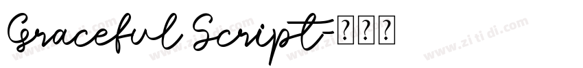 Graceful Script字体转换